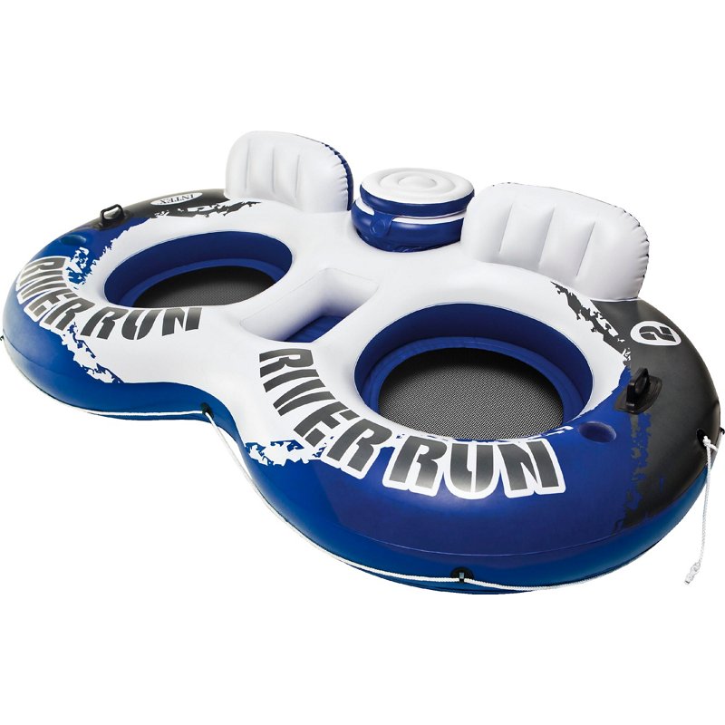 INTEX River Run II 2-Person Lounge Tube Blue - Pool Games And Toys at Academy Sports