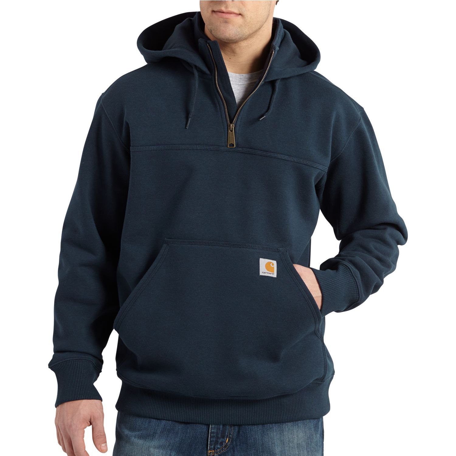 Carhartt paxton heavyweight store hooded zip mock sweatshirt