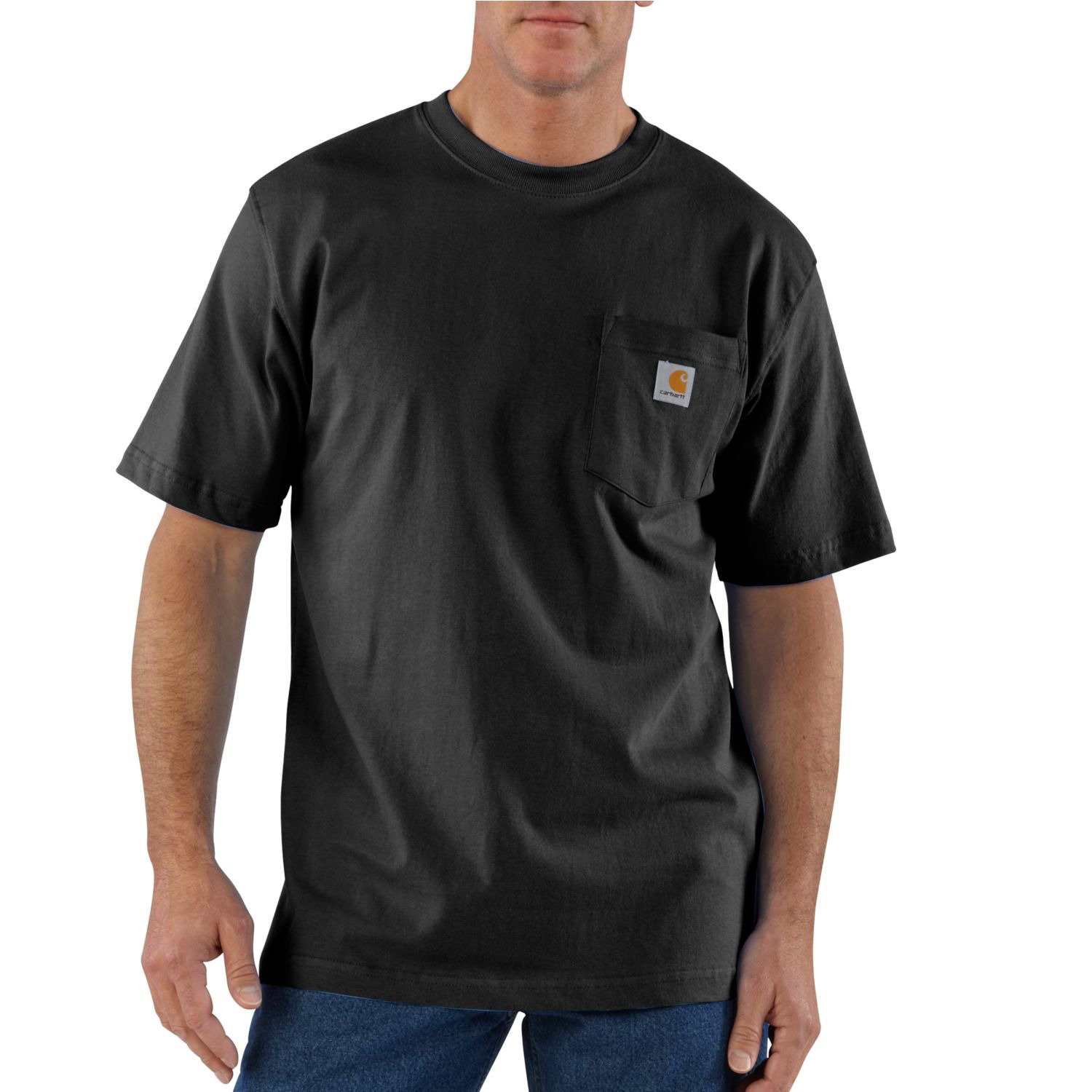 Carhartt Men's K87 Short Sleeve Workwear Pocket T-shirt                                                                          - view number 1 selected