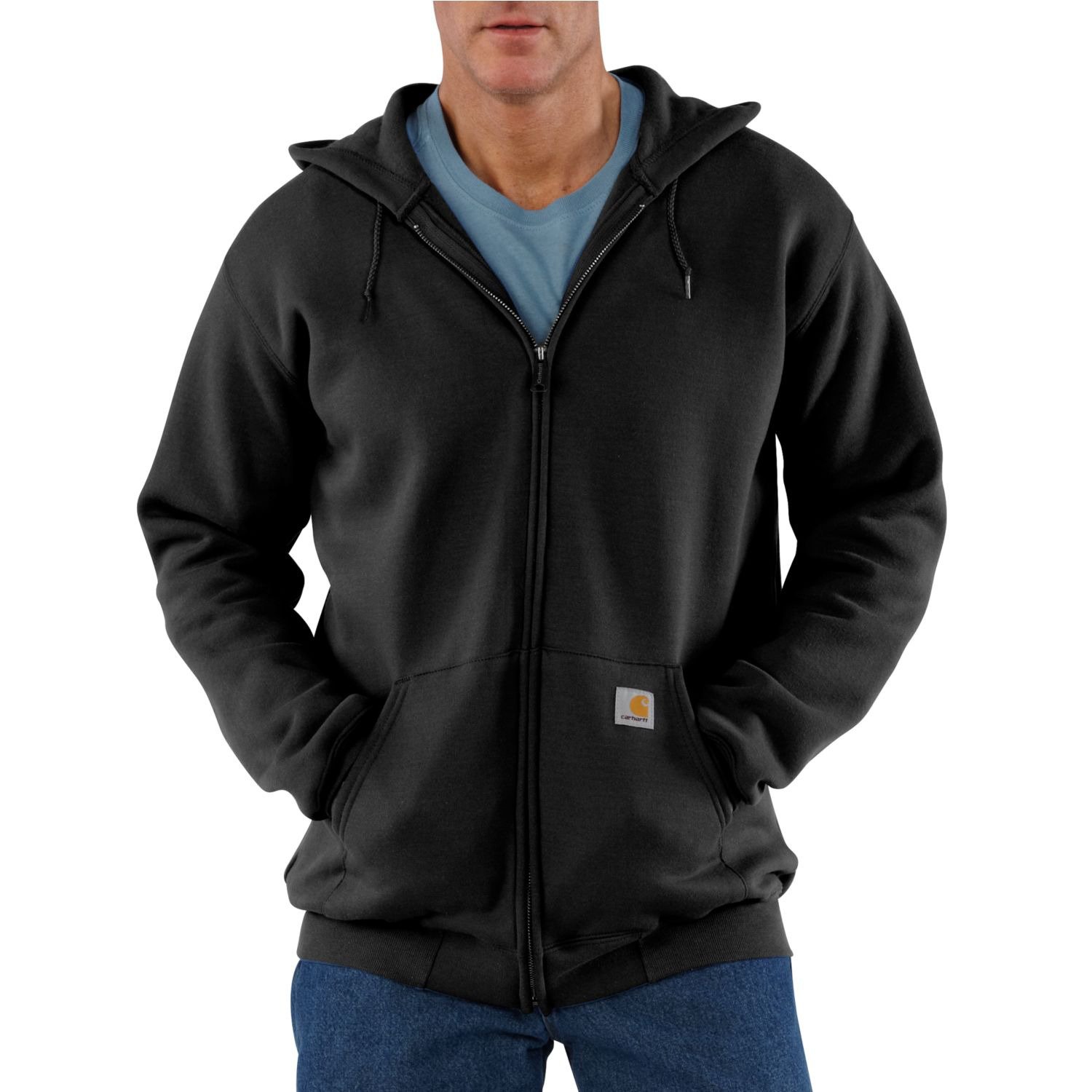 Mens zip up hoodie with store zipper pockets