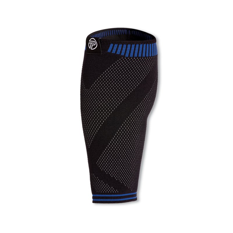 Pro-Tec 3-D Flat Premium Calf Support Black/Blue, Large - Sport Medicine And Accessories at Academy Sports