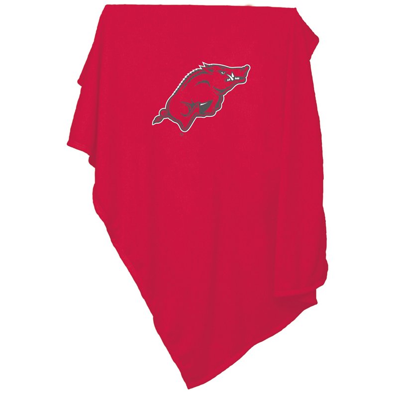 Logo Brands Arkansas Razorbacks 54'' x 84'' Sweatshirt Blanket