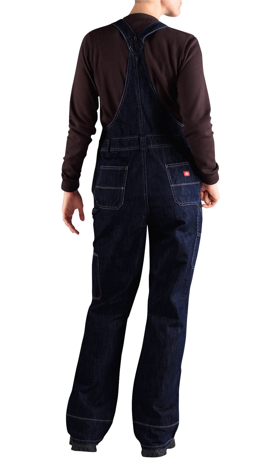 Dickies Women's Relaxed Fit Straight Leg Bib Overalls                                                                            - view number 3