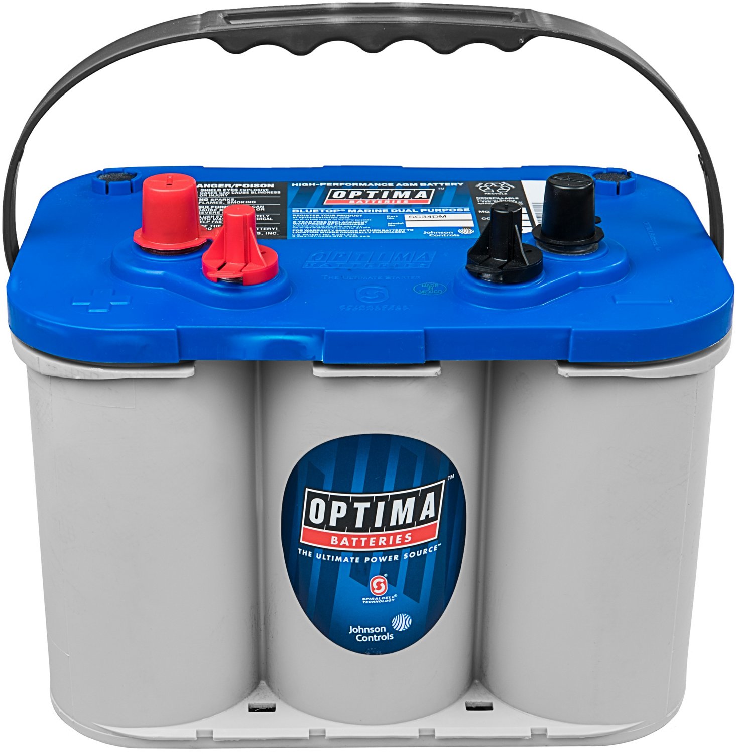Bonde cafeteria næse OPTIMA® BlueTop D34M Marine Battery | Free Shipping at Academy