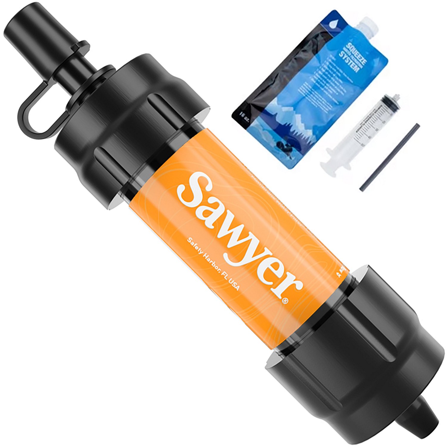 thumbnail image 2 of Sawyer MINI Water Filtration System – Filters 100,000 Gallons – Compact For Travel & Camping 2 of 6