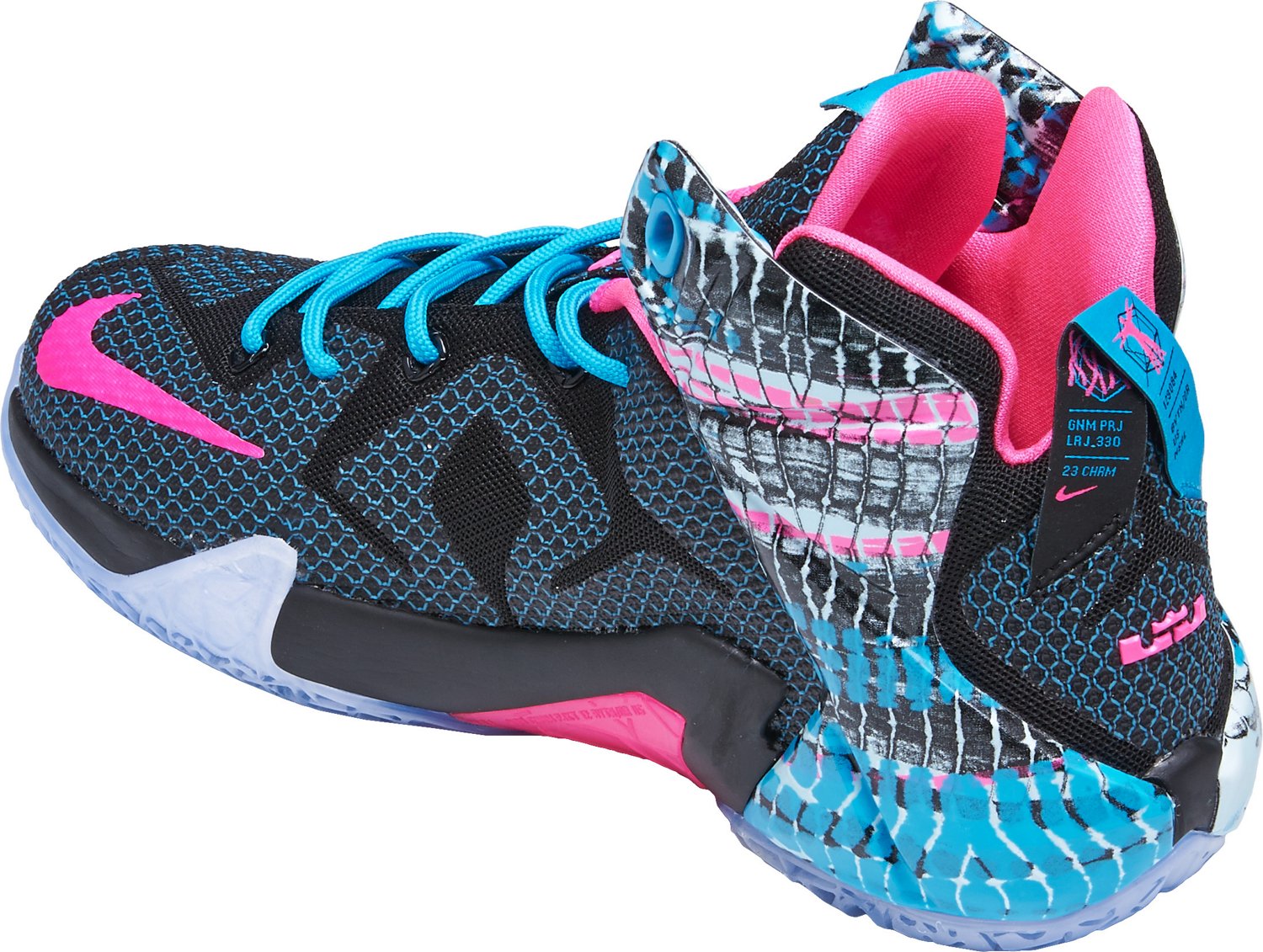 Nike Boys' LeBron XII GS Basketball Shoes - view number 3