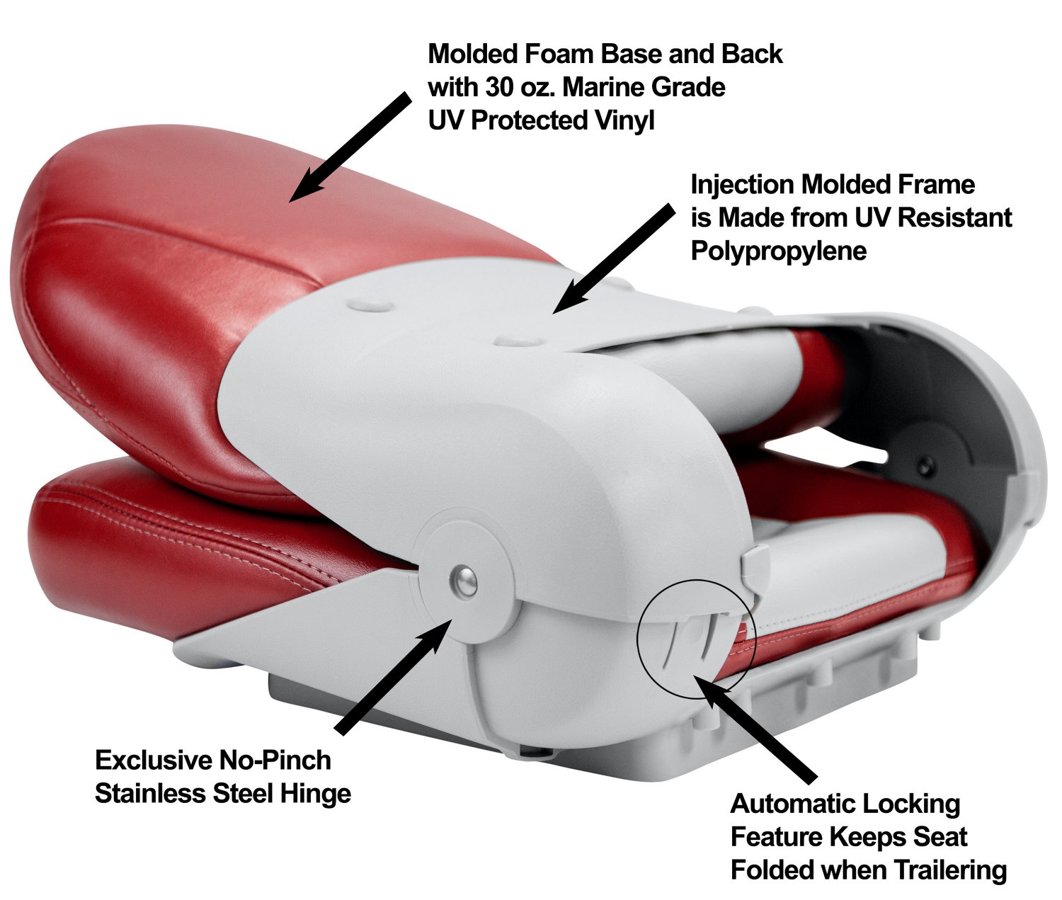 Fish Finder- fishing and outdoors - ‼️IN STOCK‼️ TEMPRESS NAVISTYLE BOAT  SEATS‼️ Features & details •Marine Grade Vinyl •Made in the USA •UV and  abrasion-resistant polyester thread •Patented no-pinch hinge with fold-down