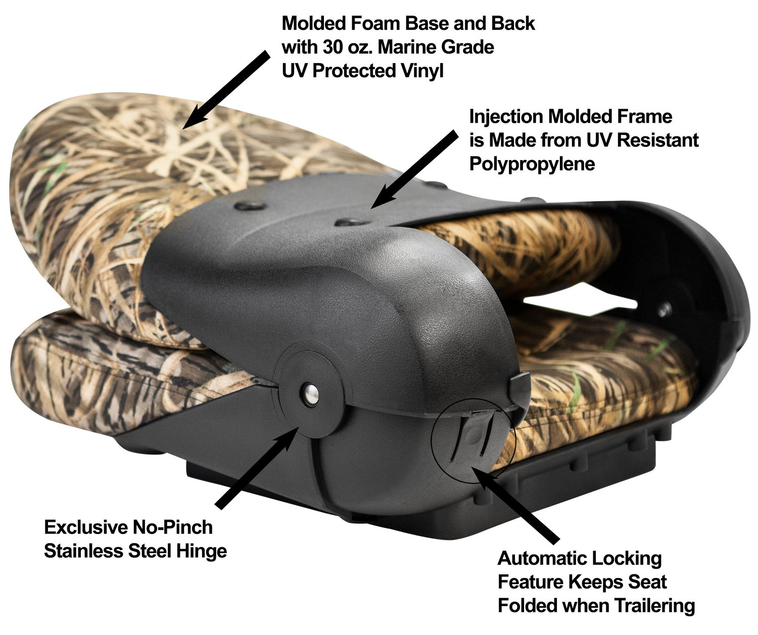 Tempress Navistyle™ Camo High Back Boat Seat                                                                                   - view number 3