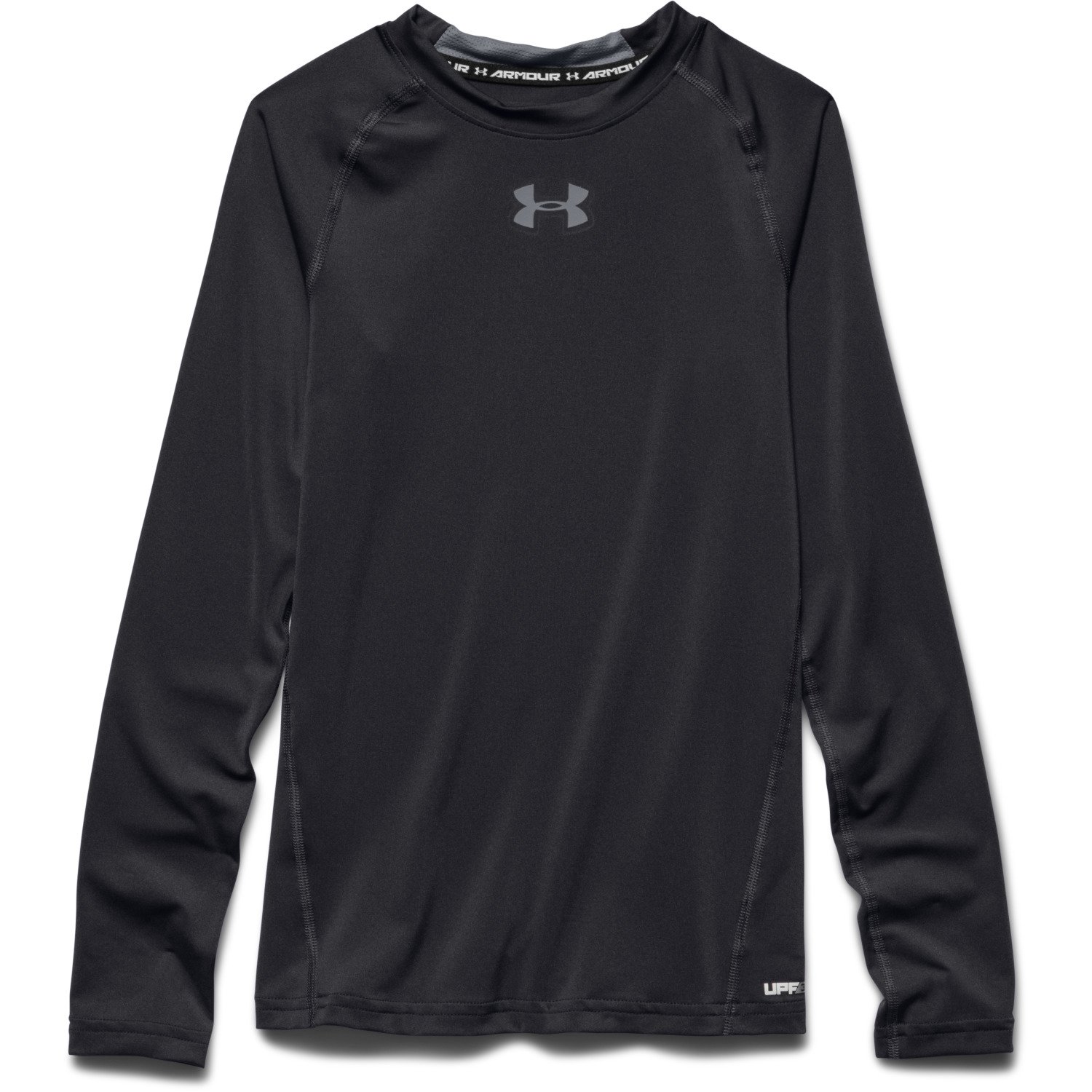 Under Armour Boys' HeatGear Armour Fitted Long Sleeve T-shirt                                                                    - view number 3