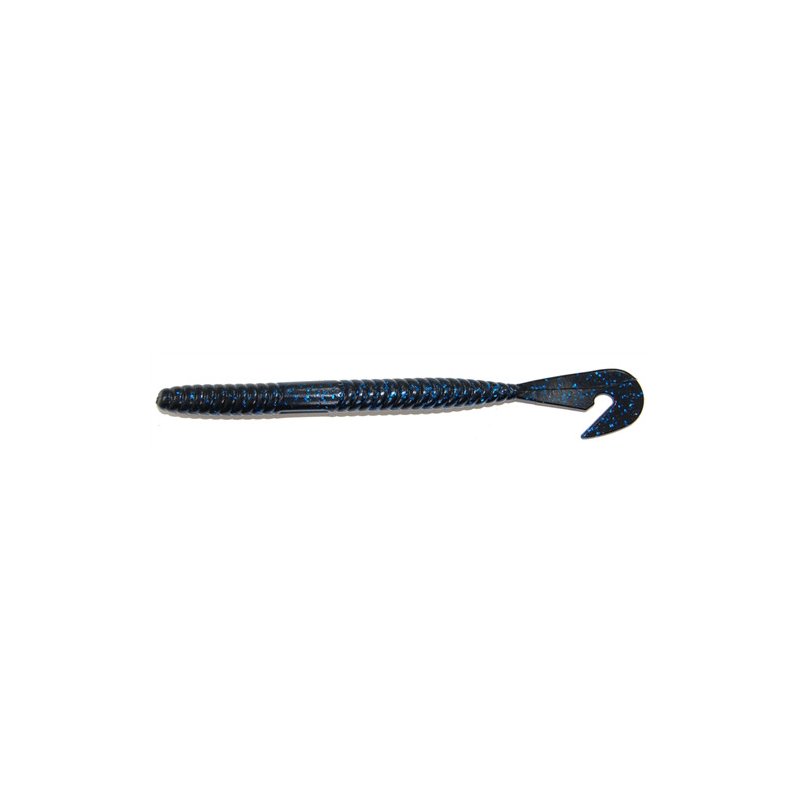Gambler Lures Worm 7" Swim Baits 5-Pack Black/Blue - Frsh Wtr Soft Plastic at Academy Sports