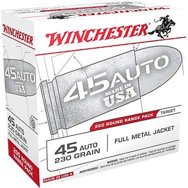 Winchester .45 ACP FMJ 230-Grain 200-round  Centerfire Pistol Ammunition