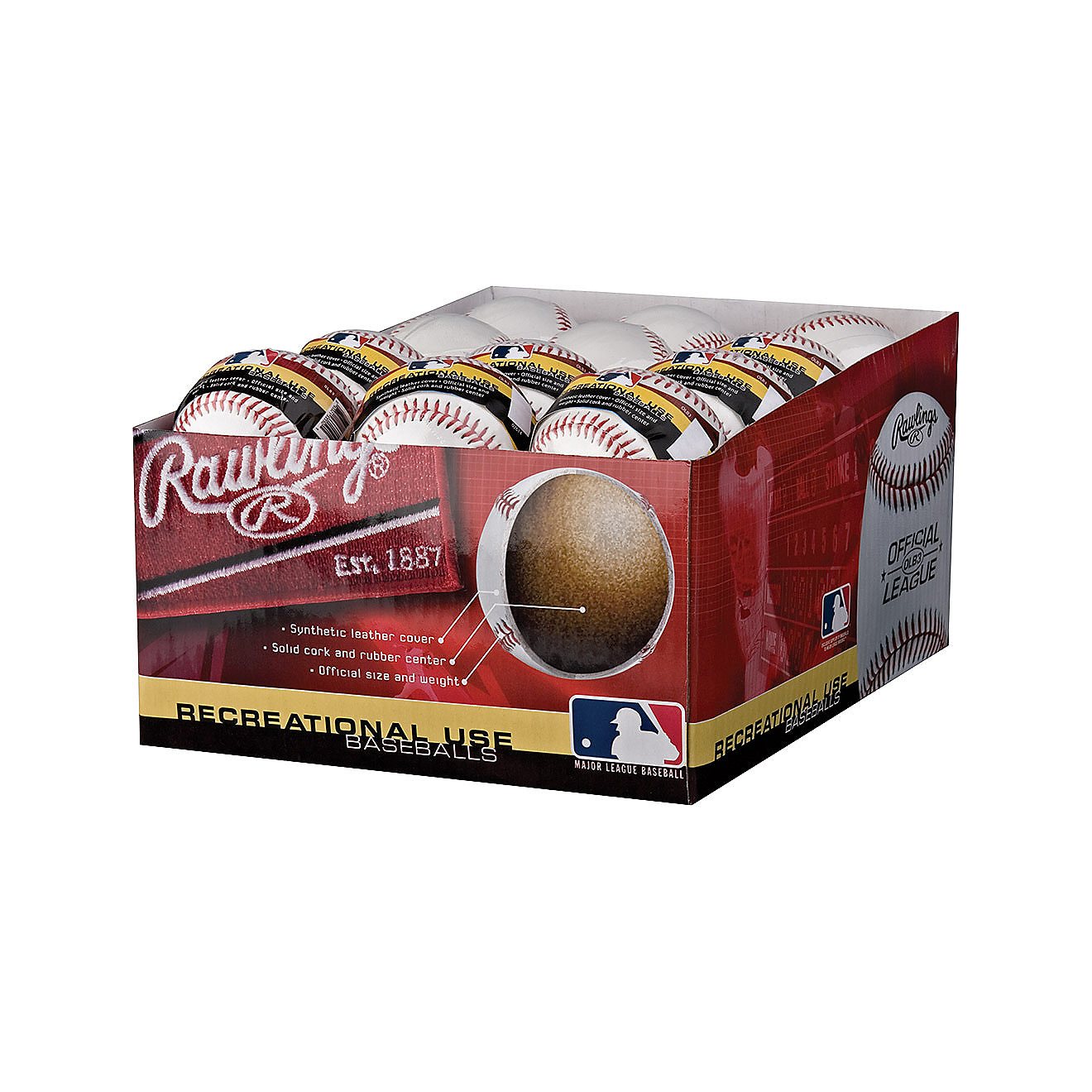 Rawlings Official League Practice Baseballs 24-Pack                                                                              - view number 3