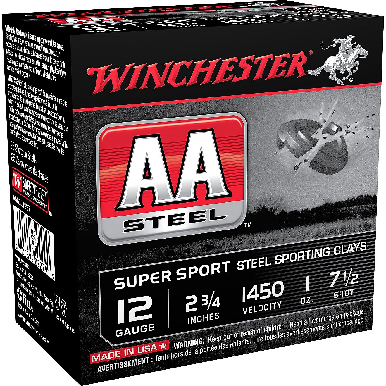 Winchester AA Super Sport Steel Sporting Clays 12 Gauge Shotshells                                                               - view number 1