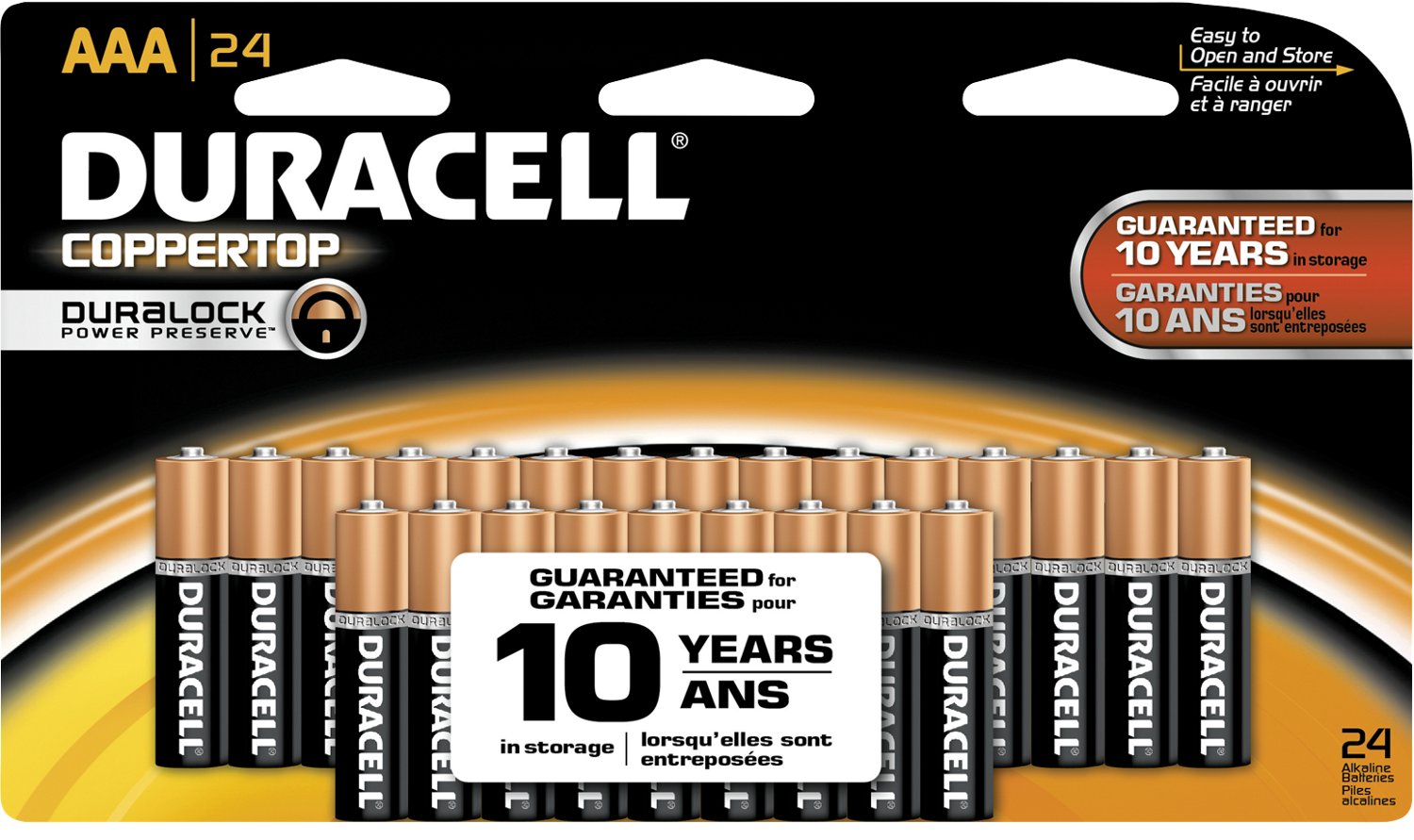 Duracell Coppertop Doublewide AAA Batteries 24-Pack - view number 2