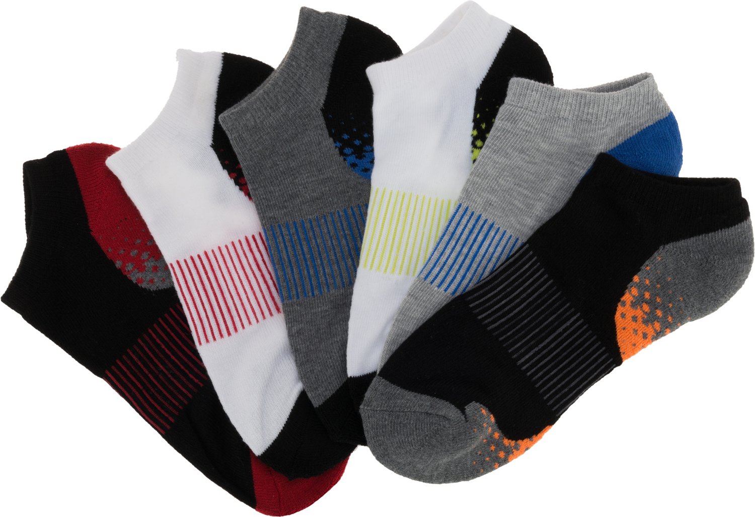 BCG Boys' Athletic Half Cushioned No-Show Socks                                                                                  - view number 3