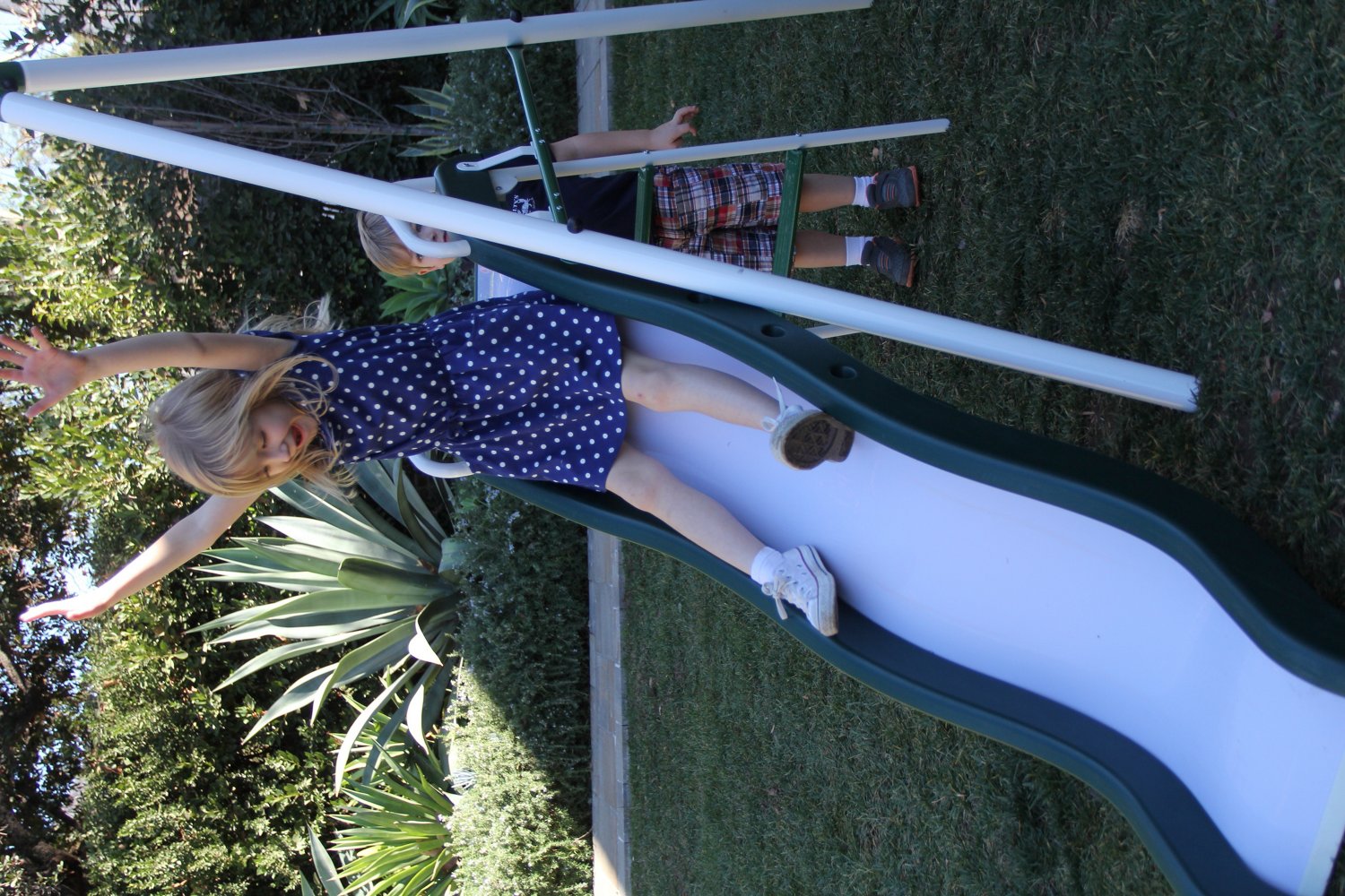 Sportspower Live Oak Metal Swing and Slide Set - view number 3