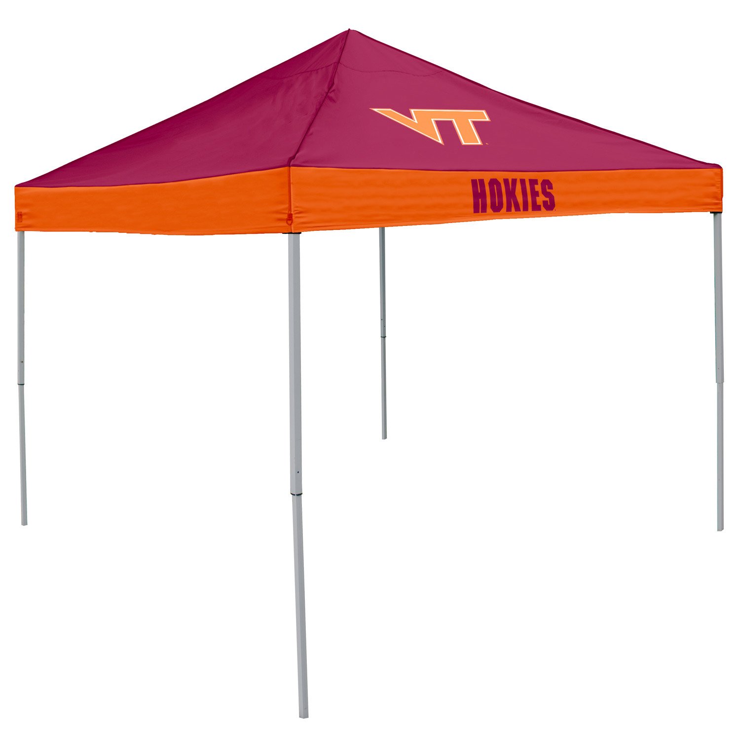 Logo Virginia Tech Straight-Leg 9 ft x 9 ft Economy Tent