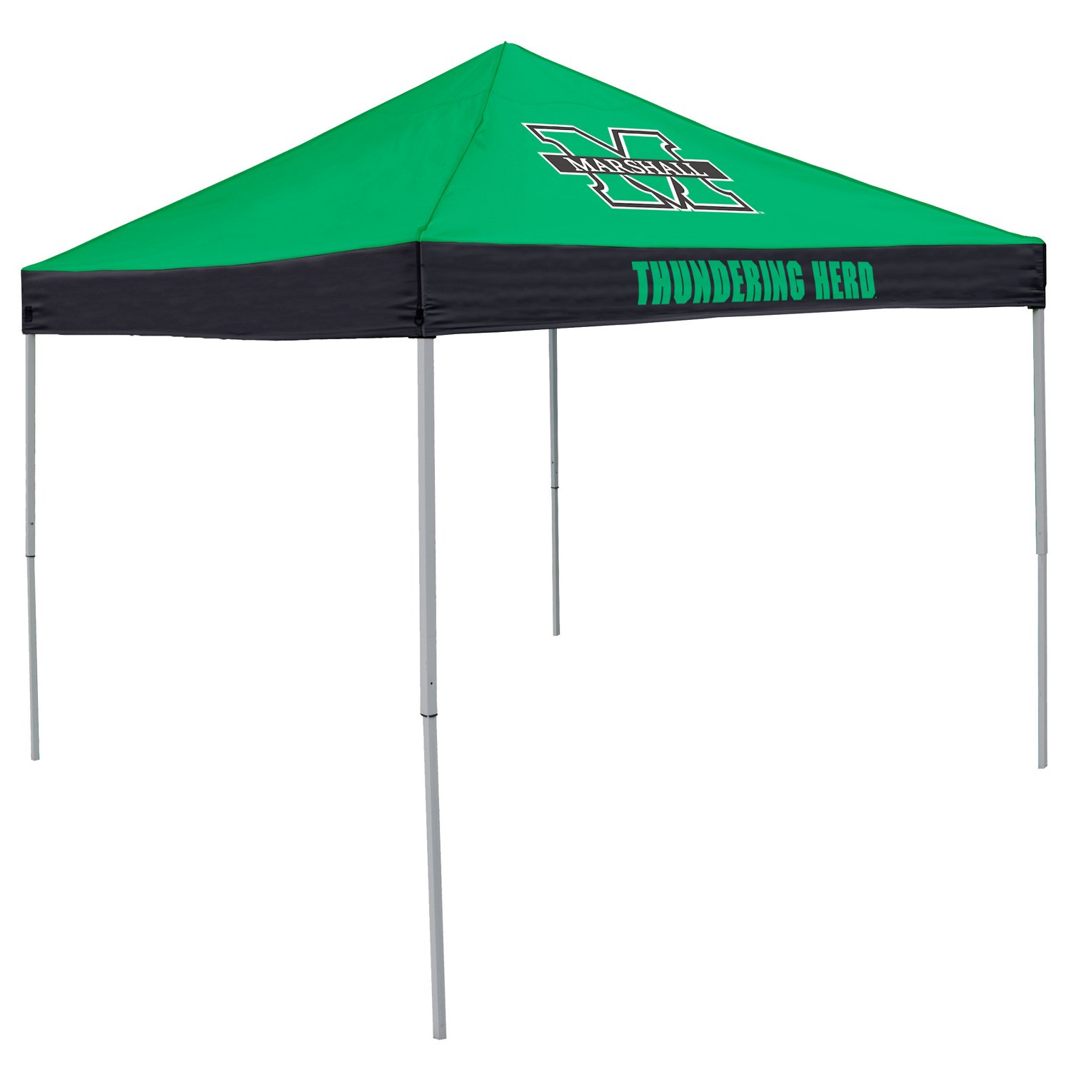 Logo Marshall University Straight-Leg 9 ft x 9 ft Economy Tent