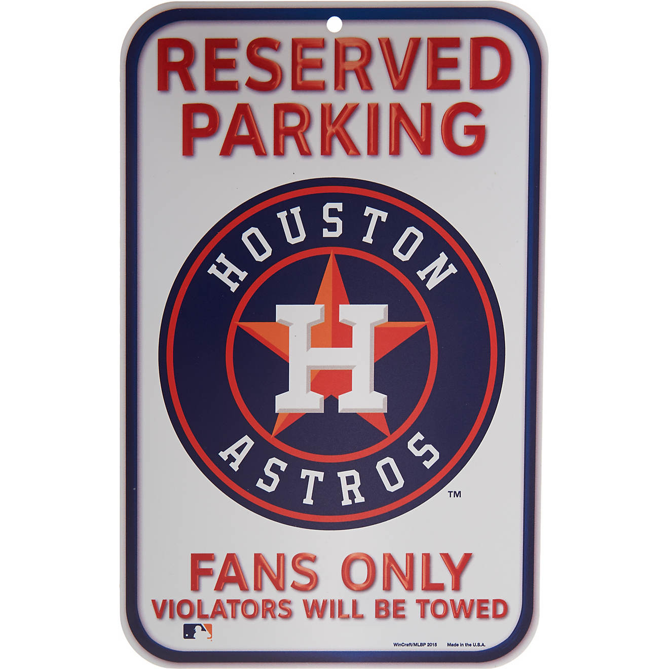 WinCraft Houston Astros Plastic Sign                                                                                             - view number 1