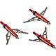 RAGE Chisel-Tip Shock Collar 2-Blade Broadheads 3-Pack                                                                           - view number 1 selected