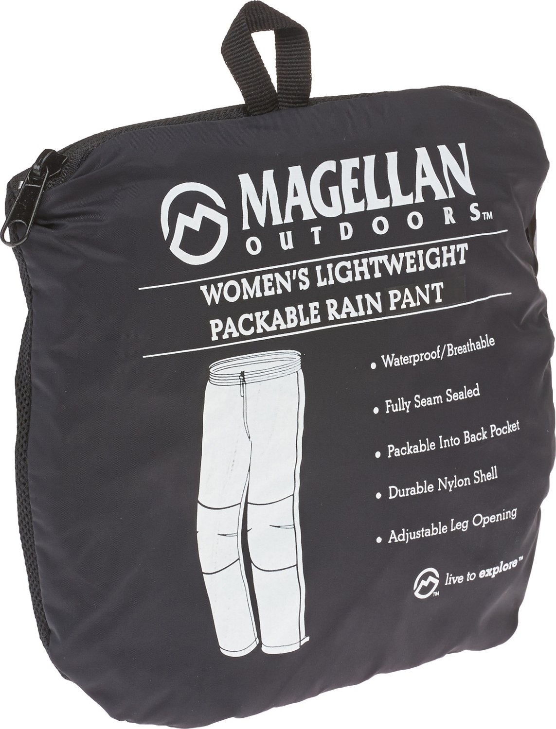 Magellan Outdoors Women's Packable Rain Jacket And Pants