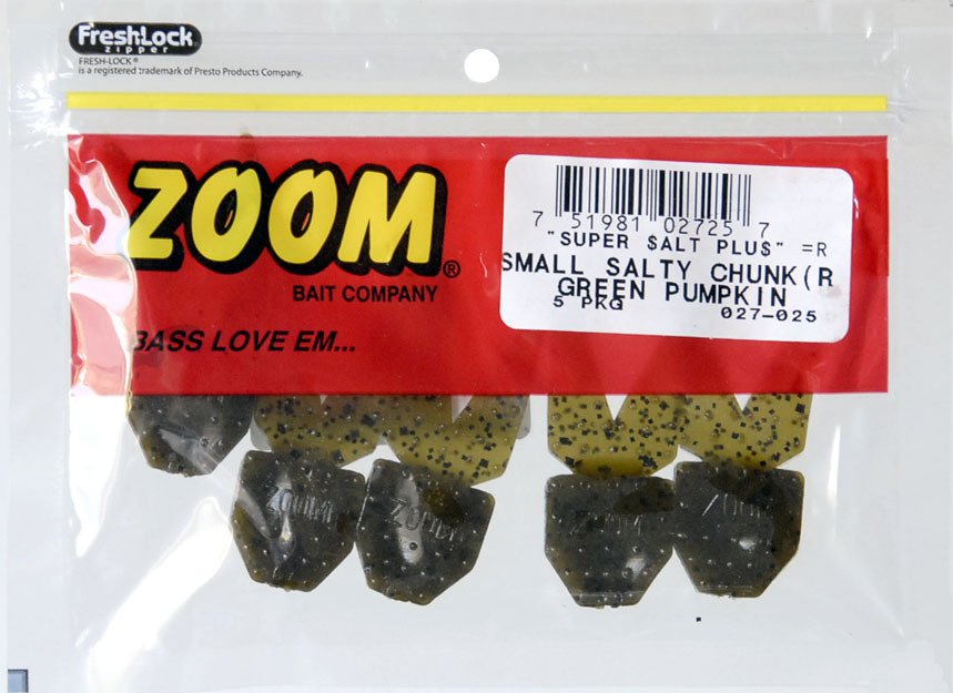 Zoom Small Salty Chunks 2-1/2 in Baits 5-Pack
