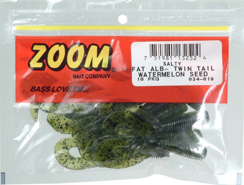 Zoom Fat Albert Twin Tail Grubs 10-Pack