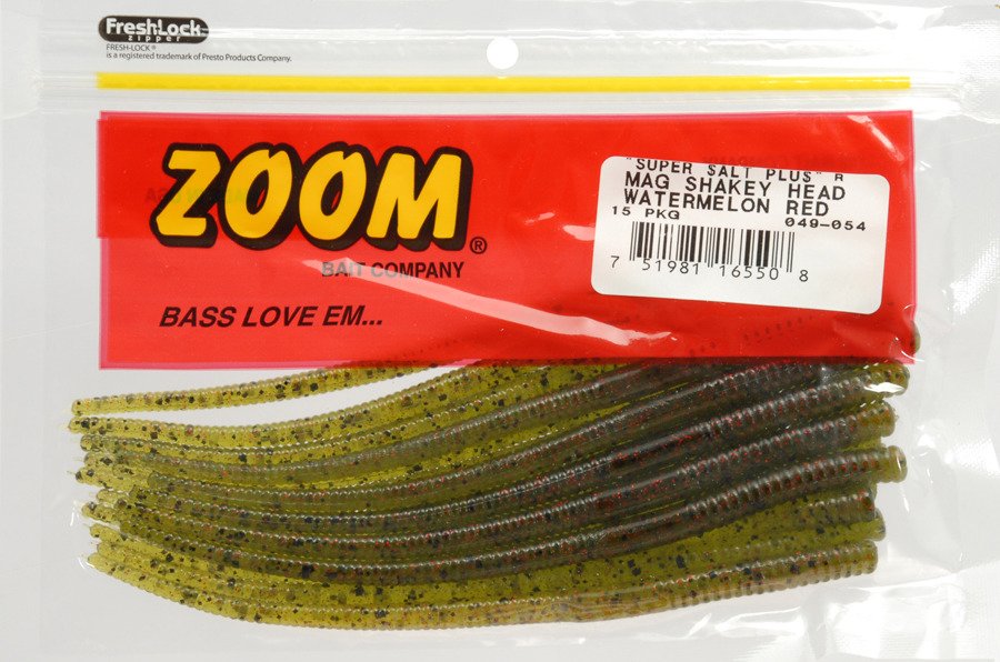 Zoom 7 in Mag Shakey Head Worms 15-Pack