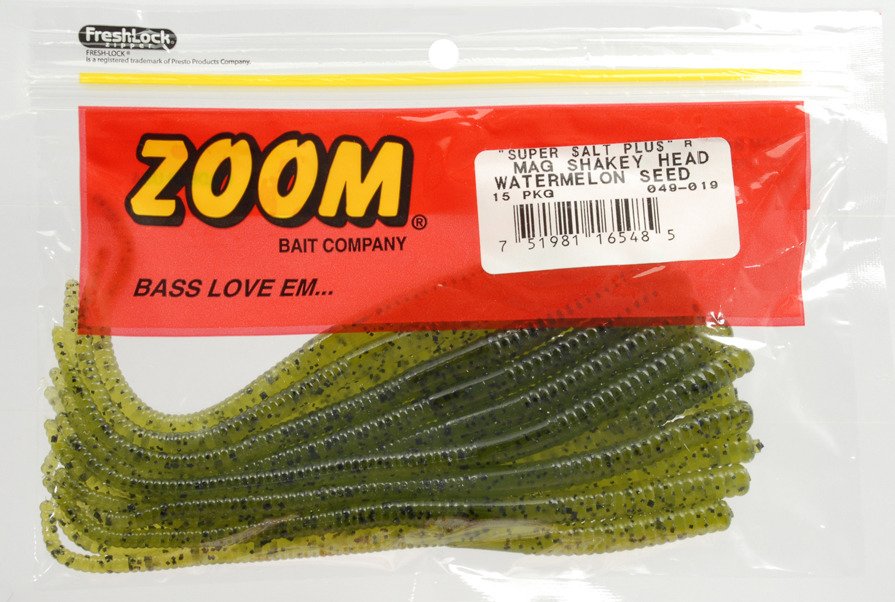 Zoom 7 in Mag Shakey Head Worms 15-Pack - view number 1