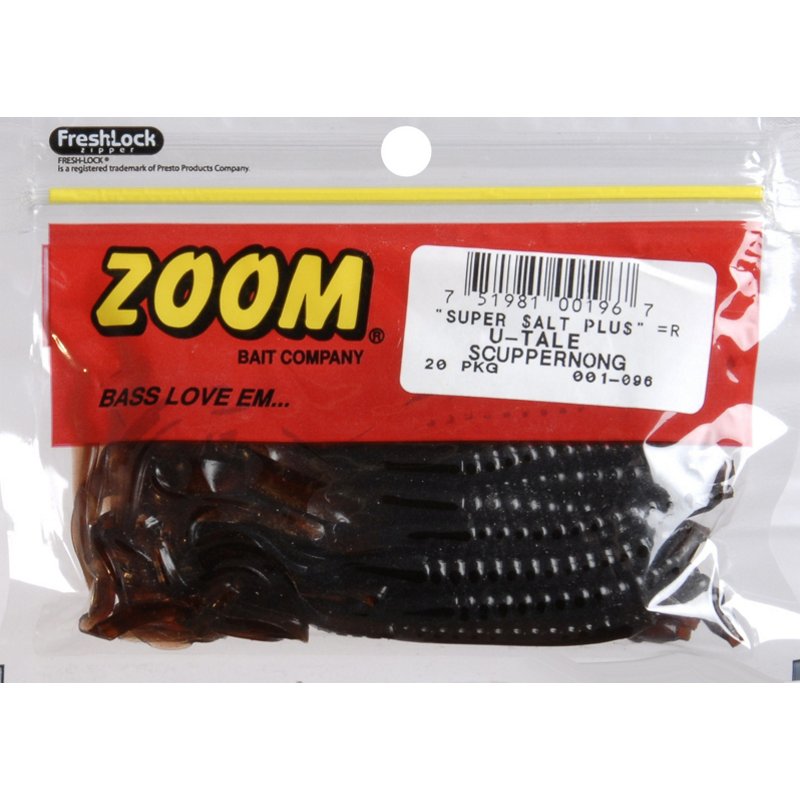 Zoom U-Tail 6" Worm Baits 20-Pack - Frsh Wtr Soft Plastic at Academy Sports