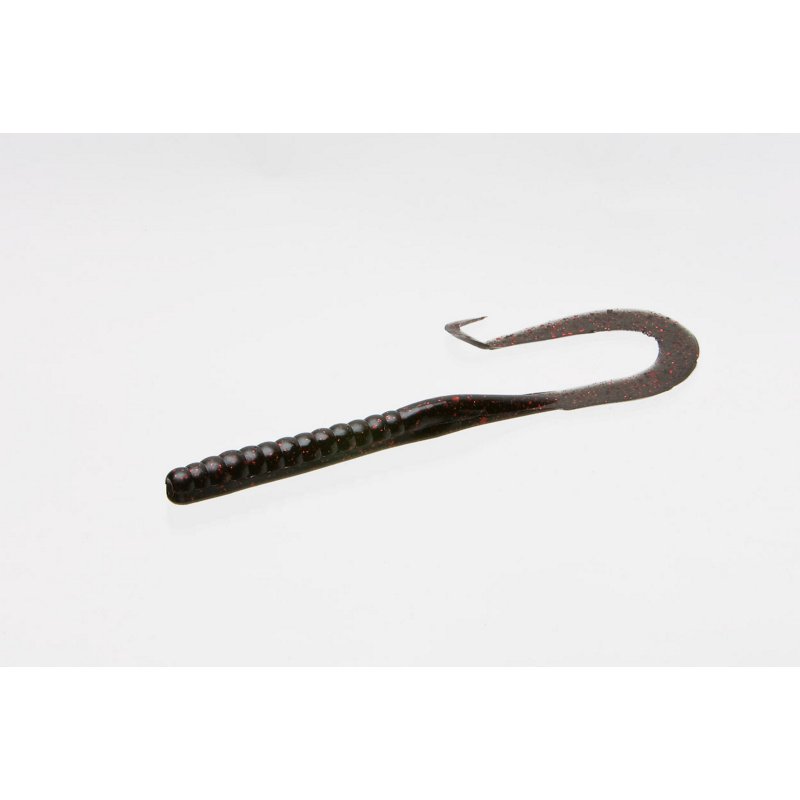 Zoom Mag II 9" Worm Baits 20-Pack Black/Red - Frsh Wtr Soft Plastic at Academy Sports