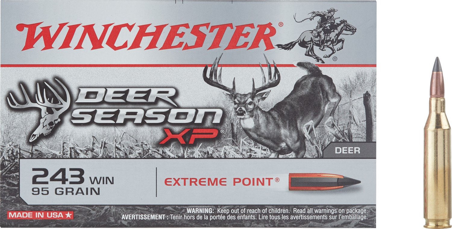 Winchester Deer Season XP .243 Winchester 95-Grain Rifle Ammunition ...