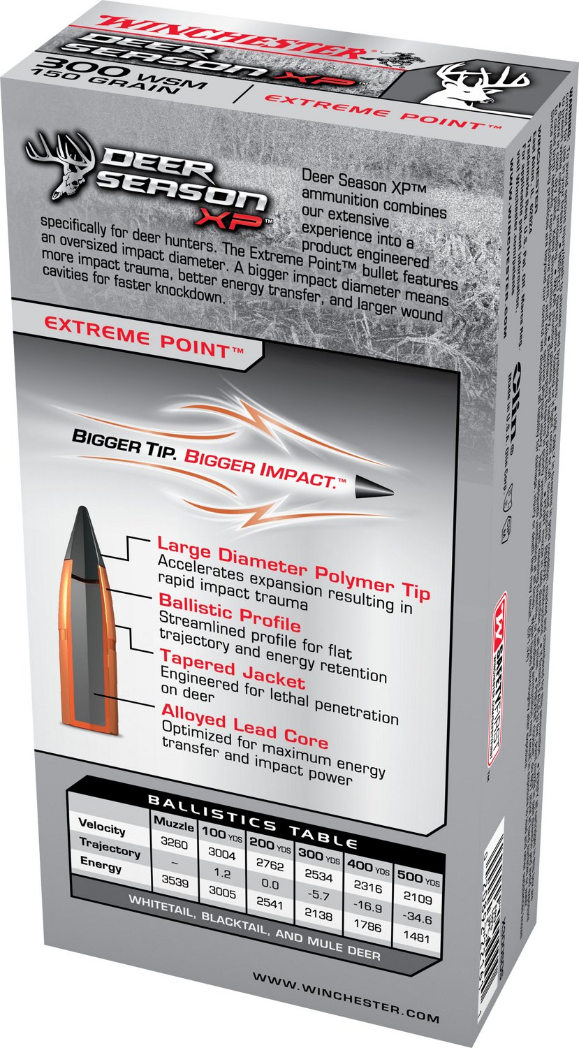 Winchester Deer Season XP .300 WSM 150-Grain Rifle Ammunition                                                                    - view number 3