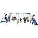 Sportspower Mountain View Metal Slide, Swing and Trampoline Set                                                                  - view number 3