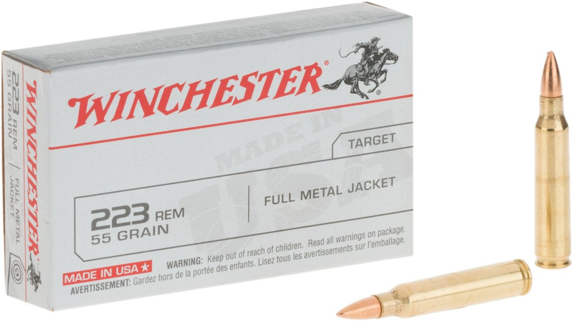 Winchester - USA White Box .223 Rem 55 Grain FMJ Target Ammo - 20 Rounds -  Murdoch's