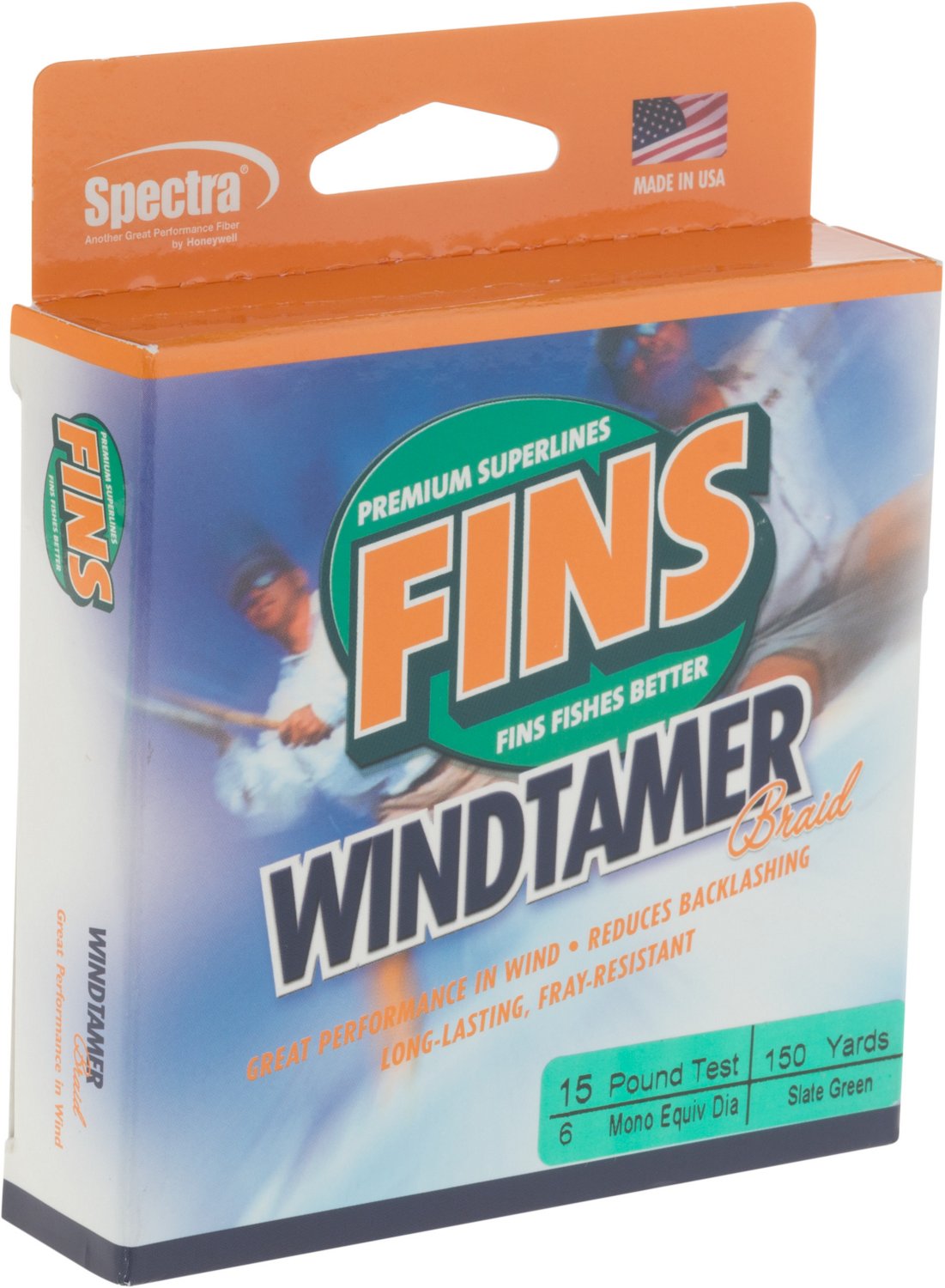 FINS Windtamer 150 yards Braided Fishing Line
