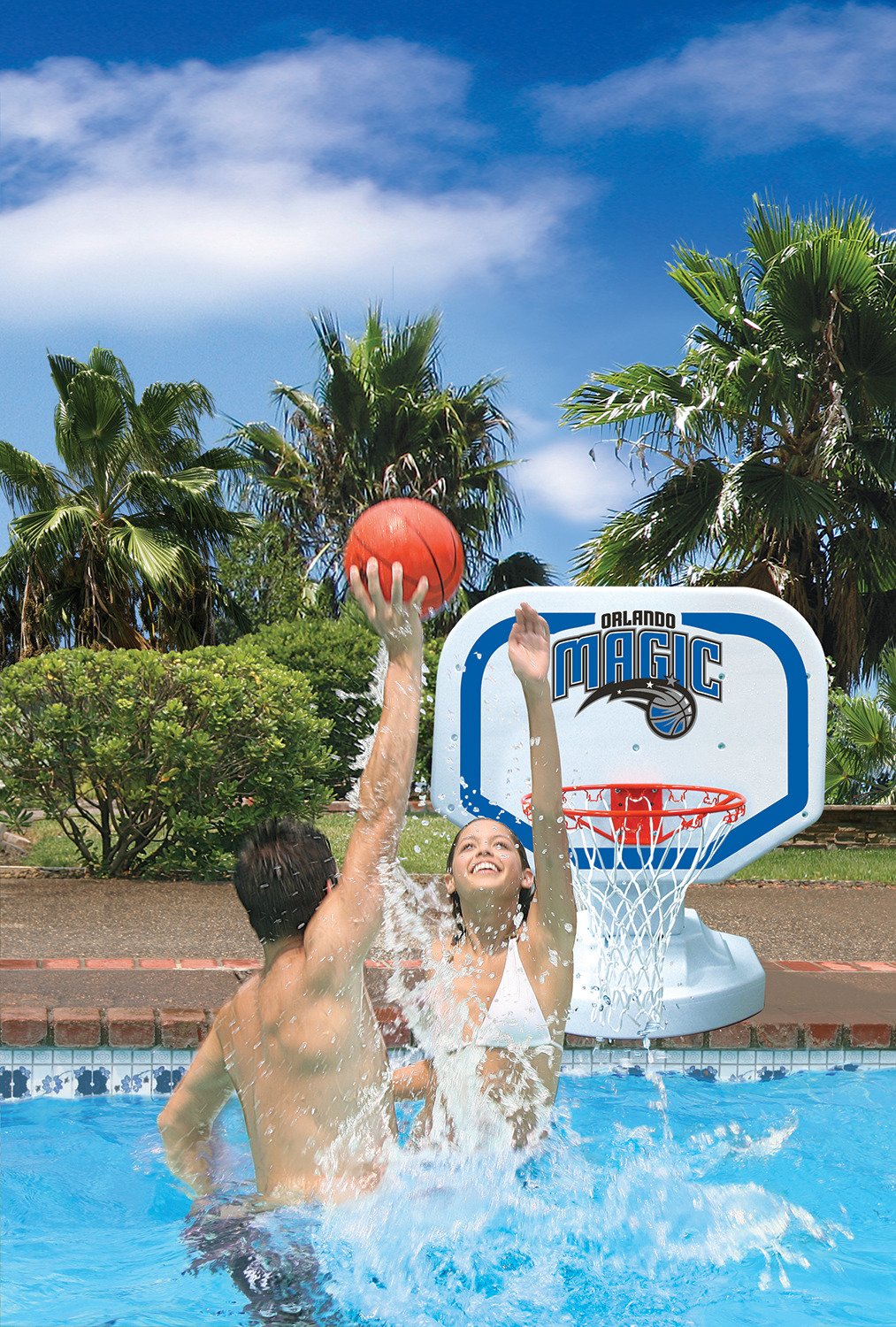 Poolmaster® Orlando Magic Competition Style Poolside Basketball Game                                                            - view number 2