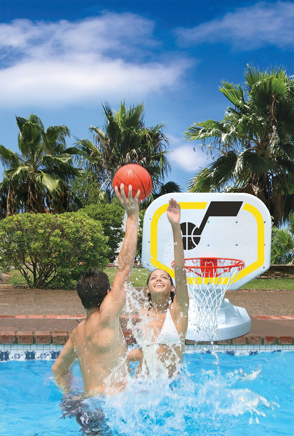 Poolmaster® Utah Jazz Competition Style Poolside Basketball Game                                                                - view number 2
