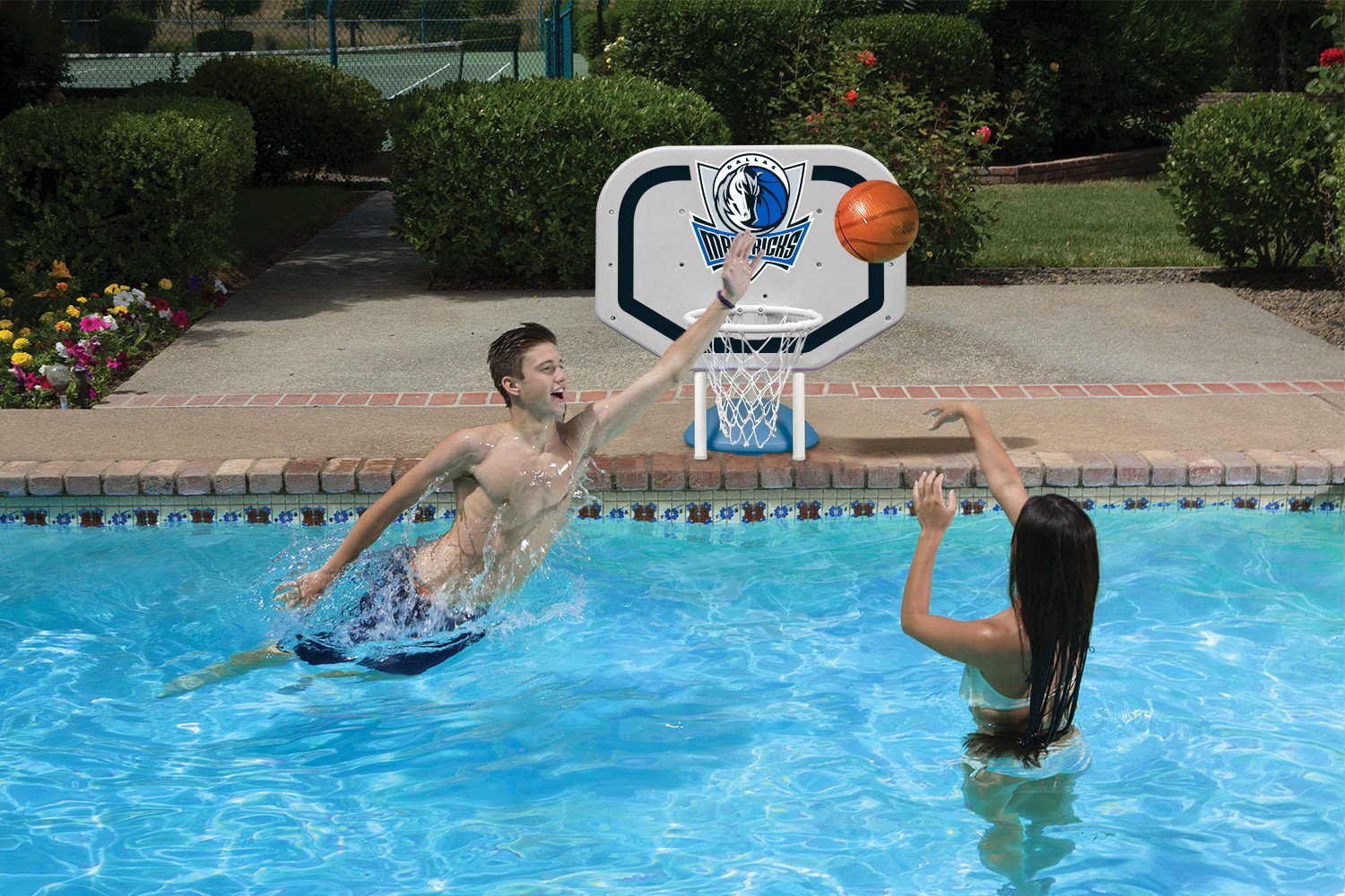 Poolmaster® Dallas Mavericks Pro Rebounder Style Poolside Basketball Game                                                       - view number 2