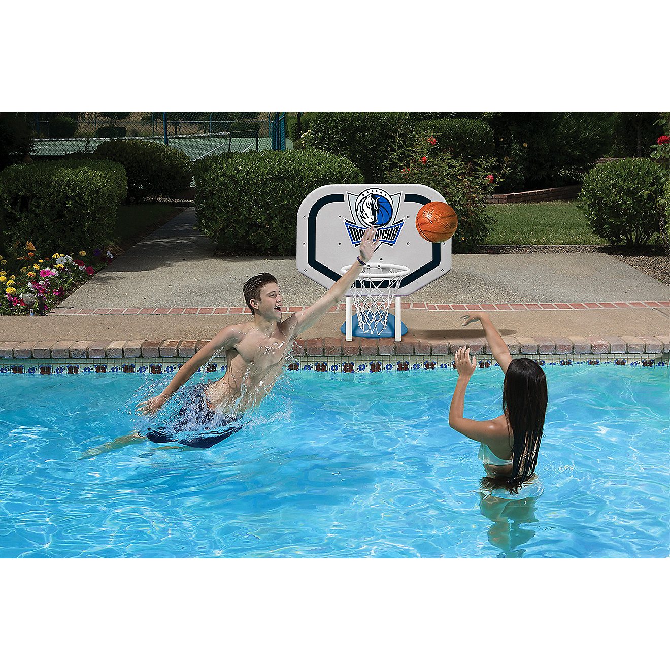 Poolmaster® Dallas Mavericks Pro Rebounder Style Poolside Basketball Game                                                       - view number 2