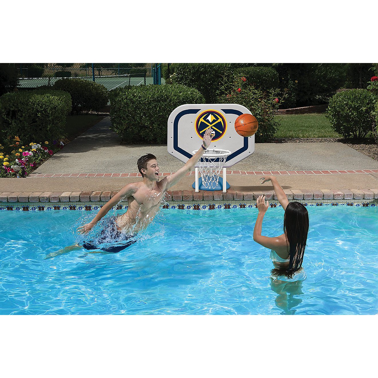 Poolmaster® Denver Nuggets Pro Rebounder Style Poolside Basketball Game                                                         - view number 2