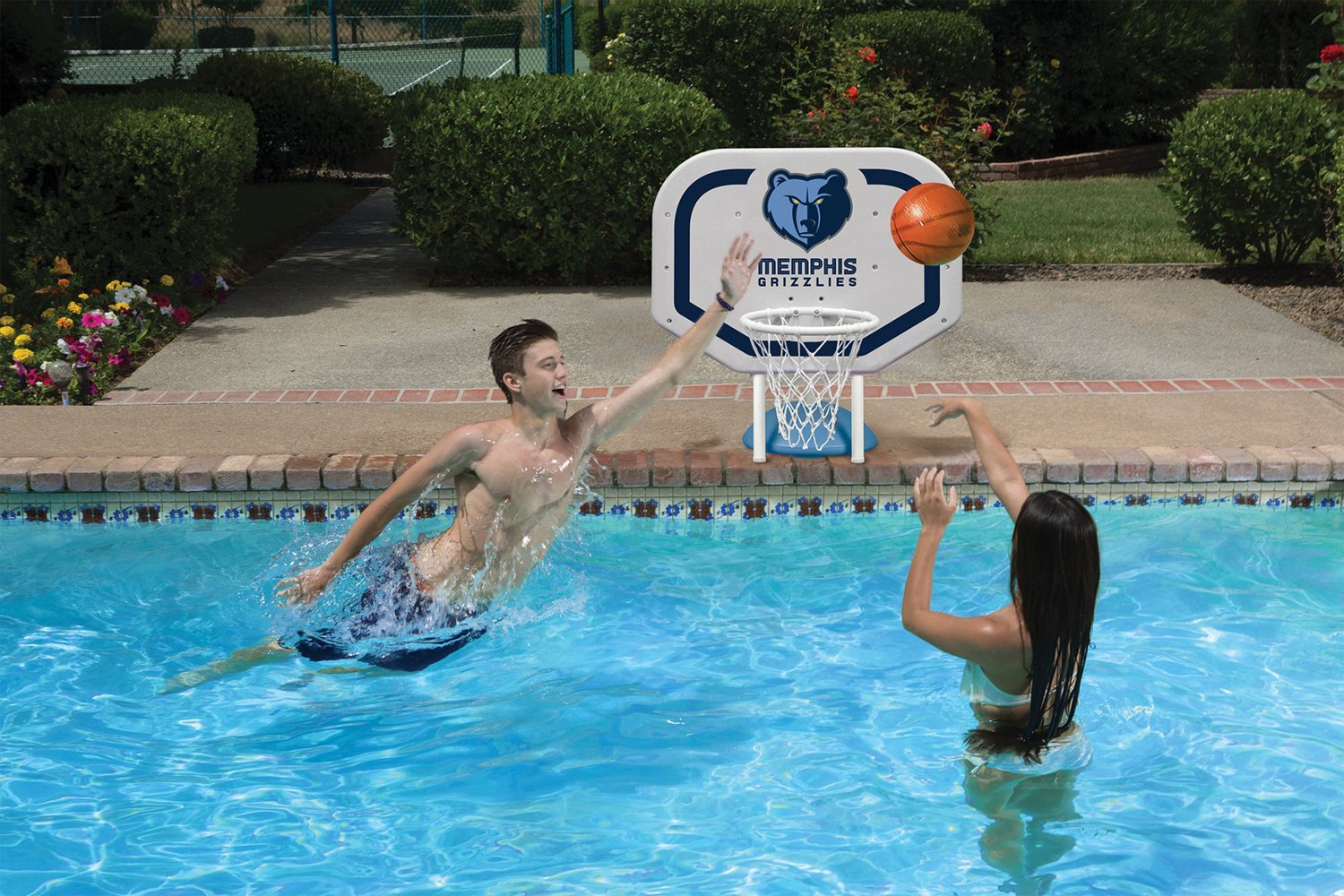 Poolmaster® Memphis Grizzlies Pro Rebounder Style Poolside Basketball Game                                                      - view number 2