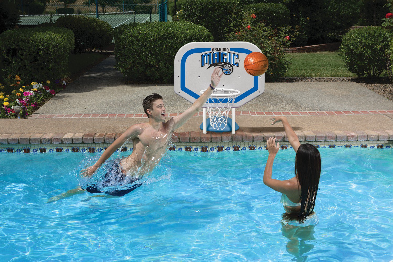 Poolmaster® Orlando Magic Pro Rebounder Style Poolside Basketball Game                                                          - view number 2