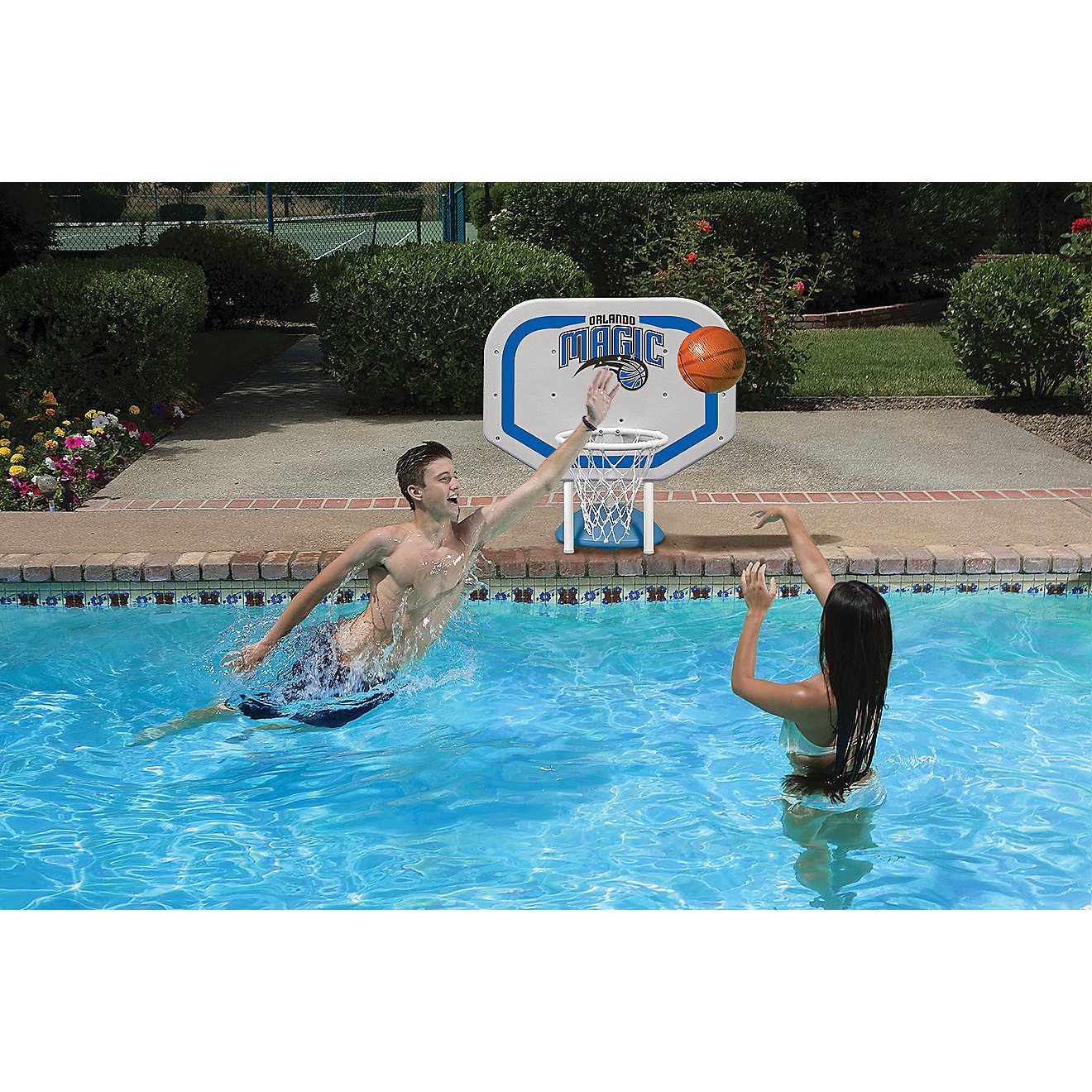 Poolmaster® Orlando Magic Pro Rebounder Style Poolside Basketball Game                                                          - view number 2