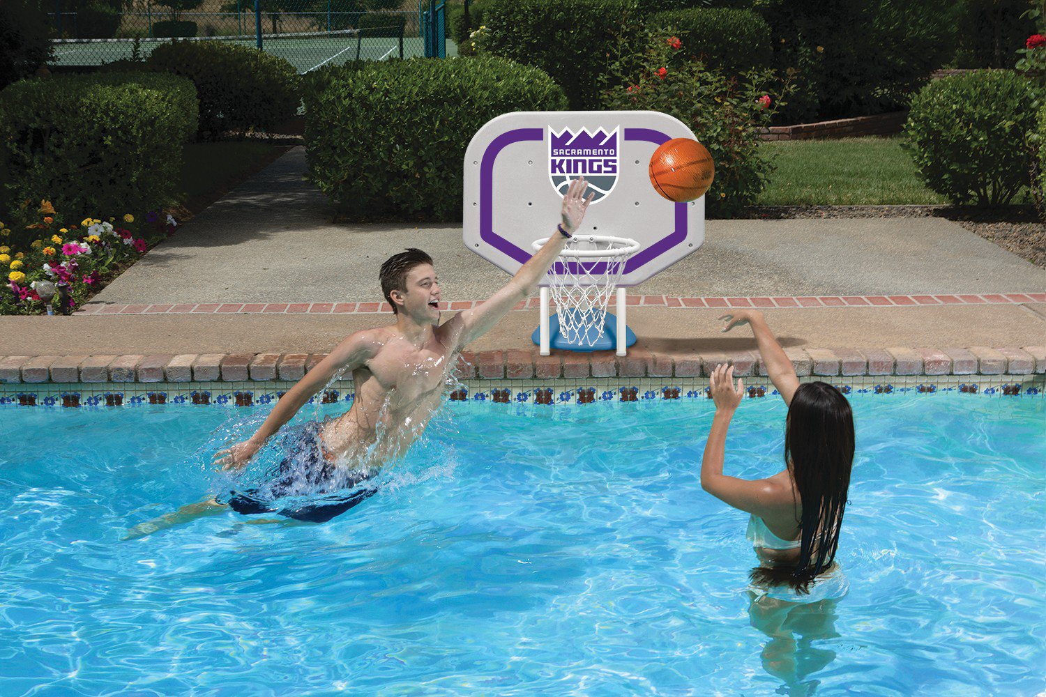 Poolmaster® Sacramento Kings Pro Rebounder Style Poolside Basketball Game                                                       - view number 2
