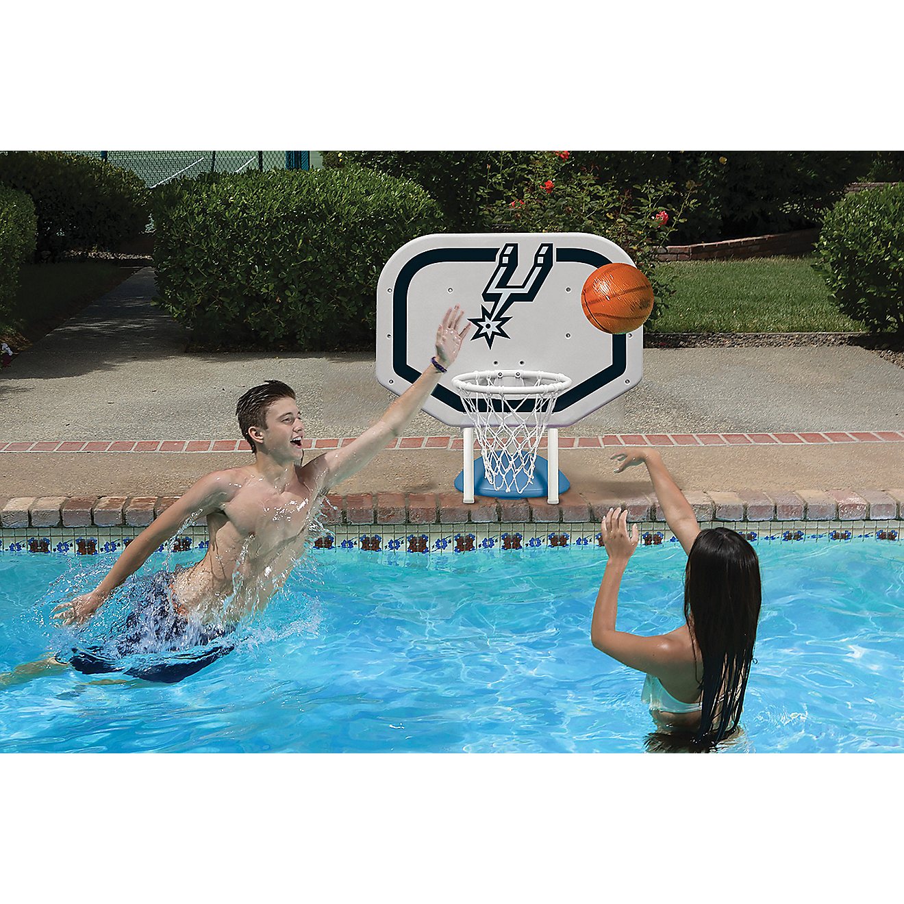 Poolmaster® San Antonio Spurs Pro Rebounder Style Poolside Basketball Game                                                      - view number 2
