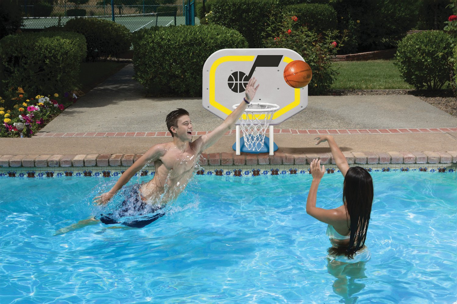 Poolmaster® Utah Jazz Pro Rebounder Style Poolside Basketball Game