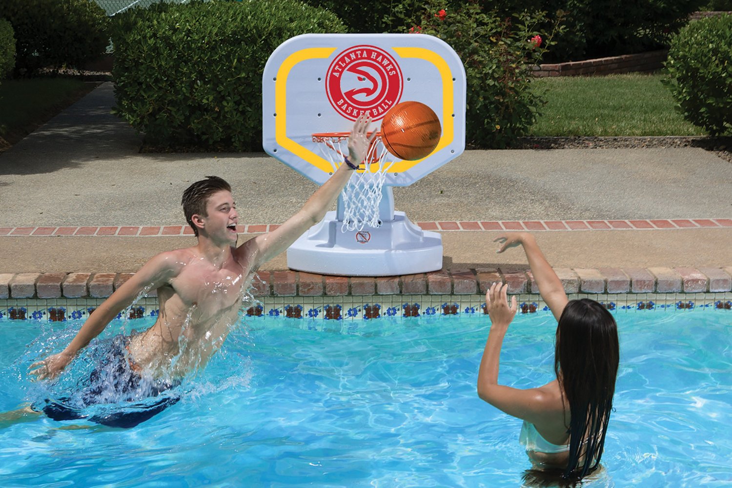 Poolmaster® Atlanta Hawks Competition Style Poolside Basketball Game                                                            - view number 2