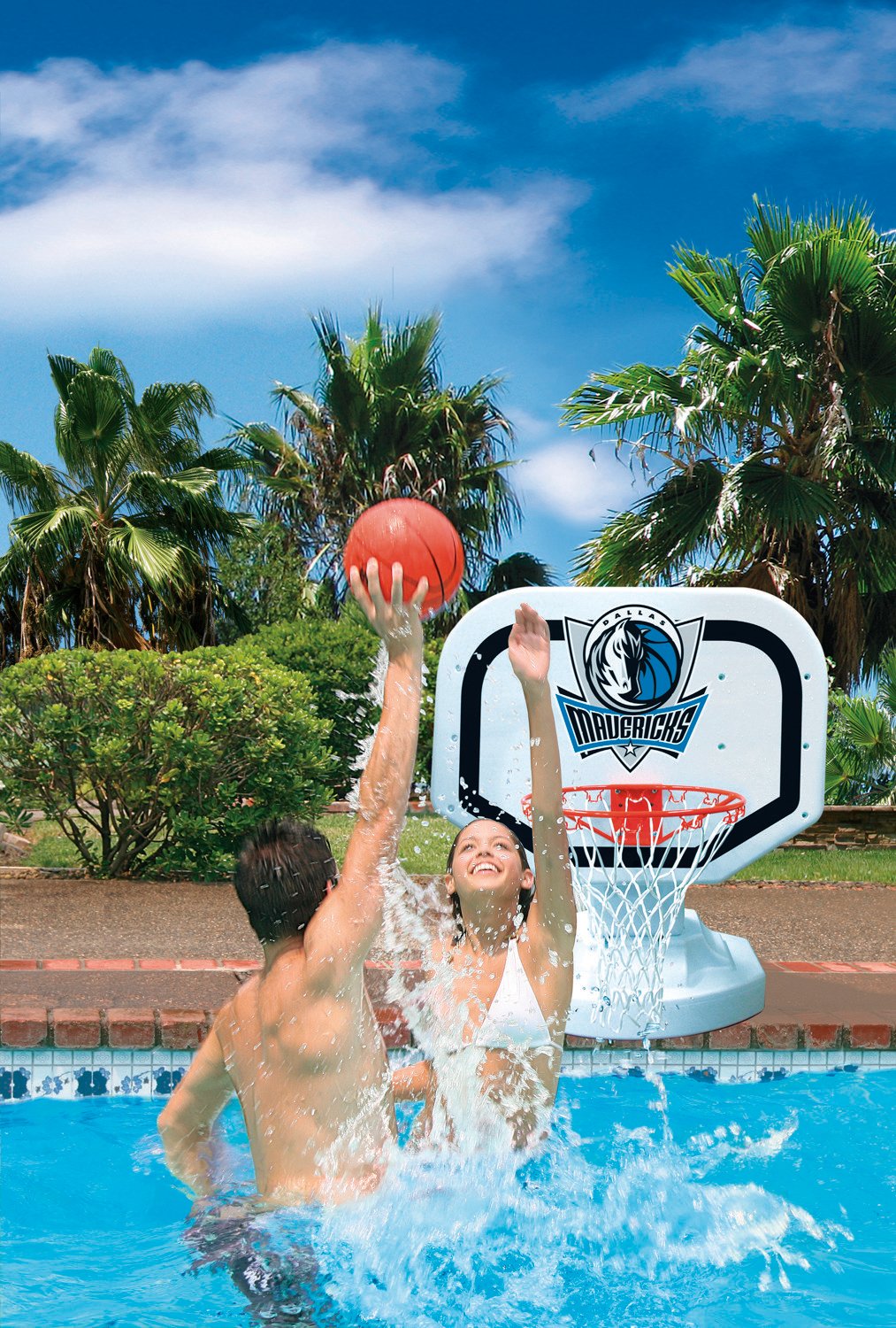 Poolmaster® Dallas Mavericks Competition Style Poolside Basketball Game                                                         - view number 2