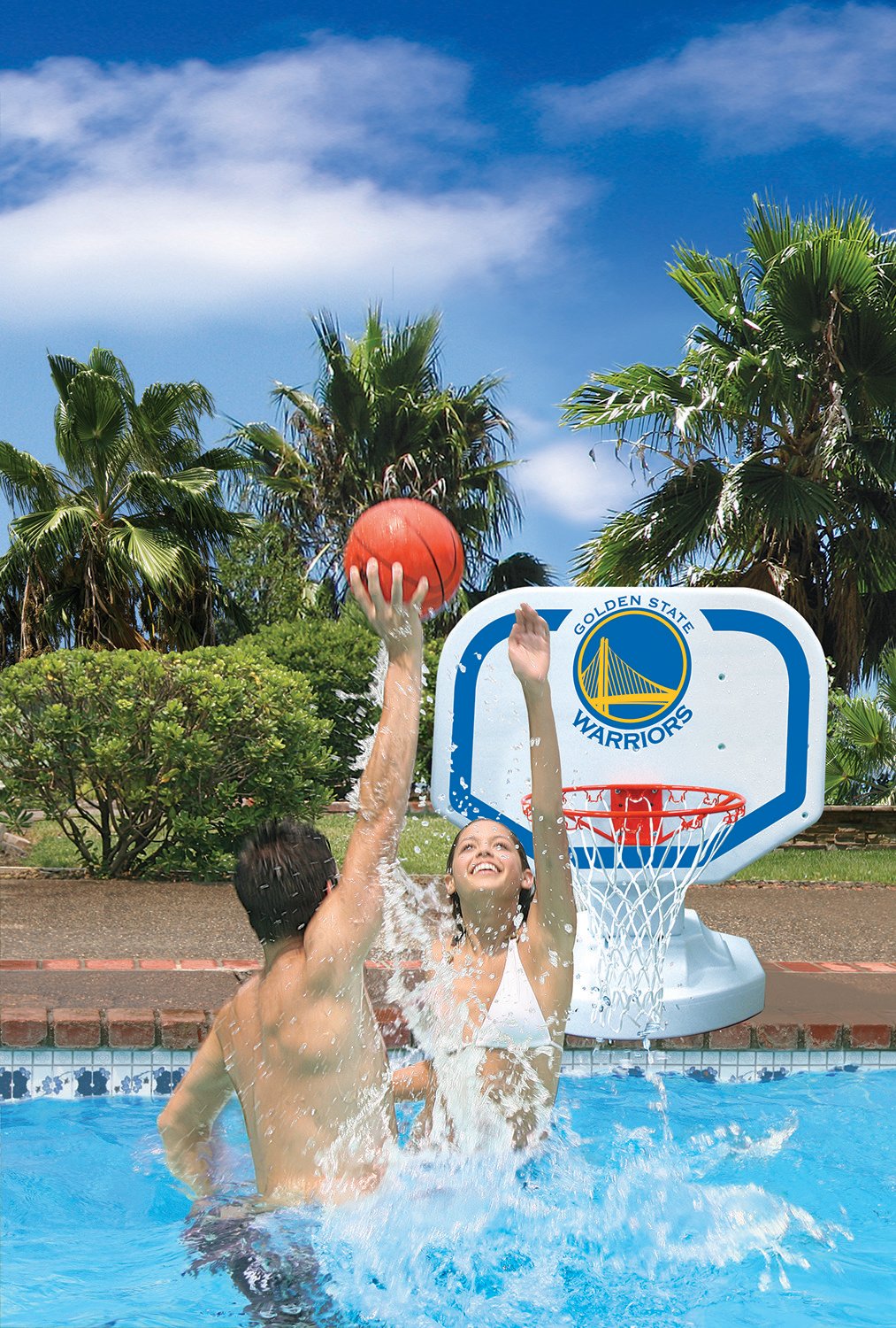 Poolmaster® Golden State Warriors Competition Style Poolside Basketball Game                                                    - view number 2
